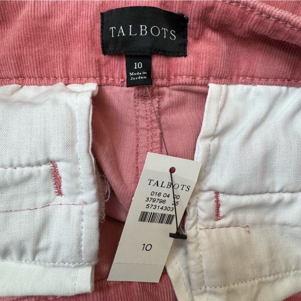 Talbots Stretch Corduroy High Rise Flare Leg Pants Size 10 - Picture 9 of 11